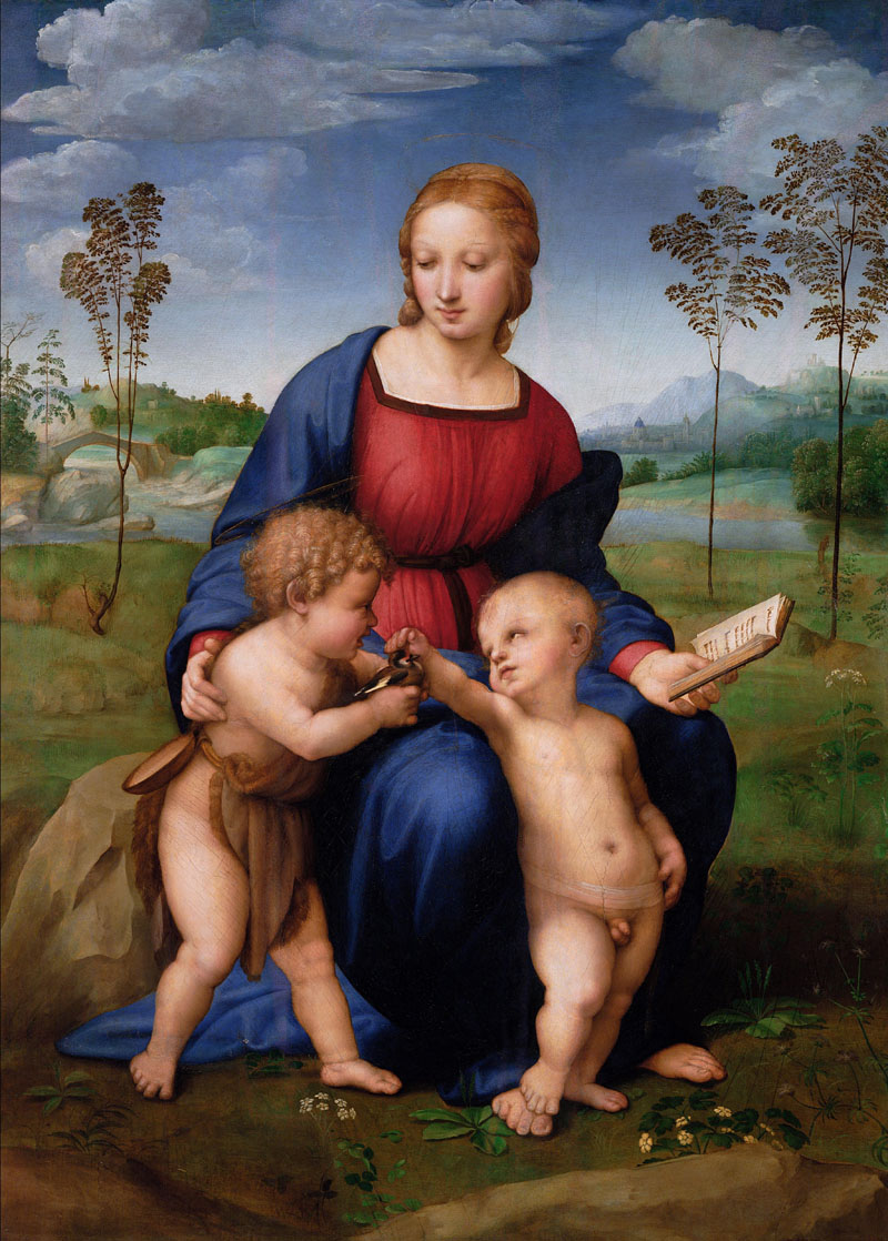 A003004《金翅雀圣母》意大利画家拉斐尔高清作品 意大利-第1张
