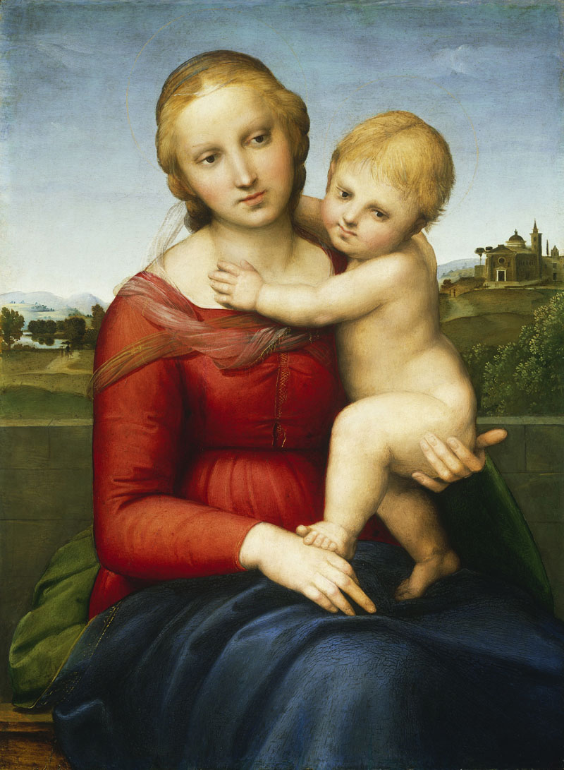 A003011《圣母子》意大利画家拉斐尔高清作品 意大利-第1张