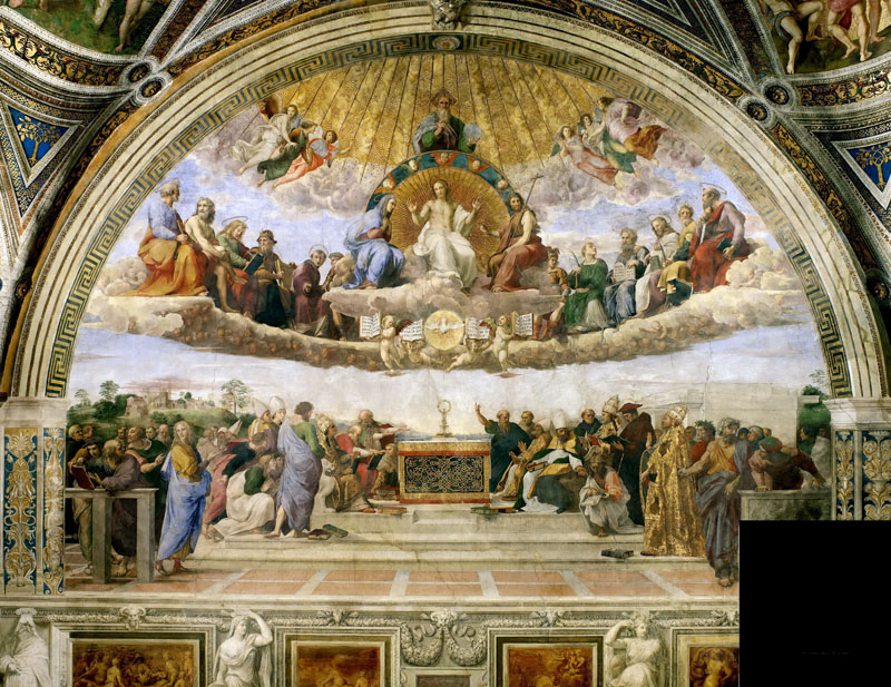 A003016《圣体的评判》意大利画家拉斐尔高清作品 意大利-第1张