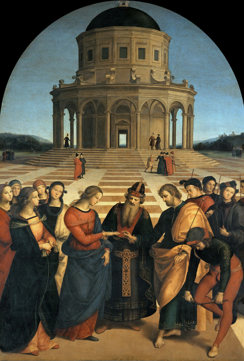 A003018《圣母的婚礼》意大利画家拉斐尔高清作品 意大利-第1张