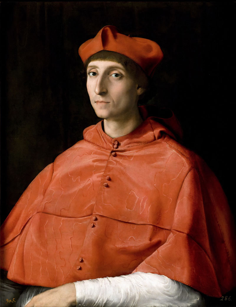 A003019《红衣主教肖像》意大利画家拉斐尔高清作品 意大利-第1张