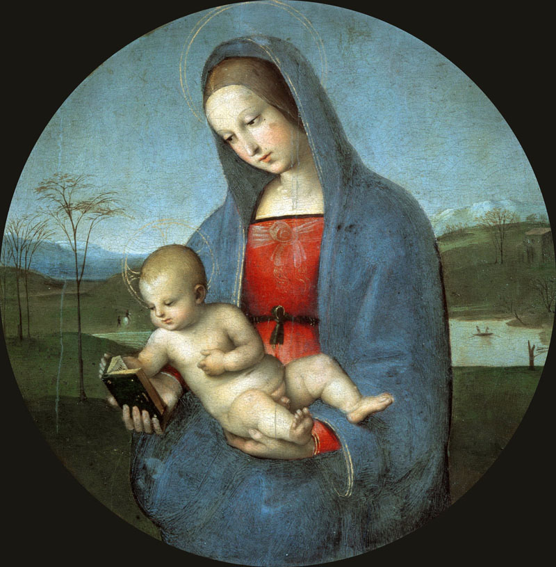 A003022《赞美圣母》意大利画家拉斐尔高清作品 意大利-第1张