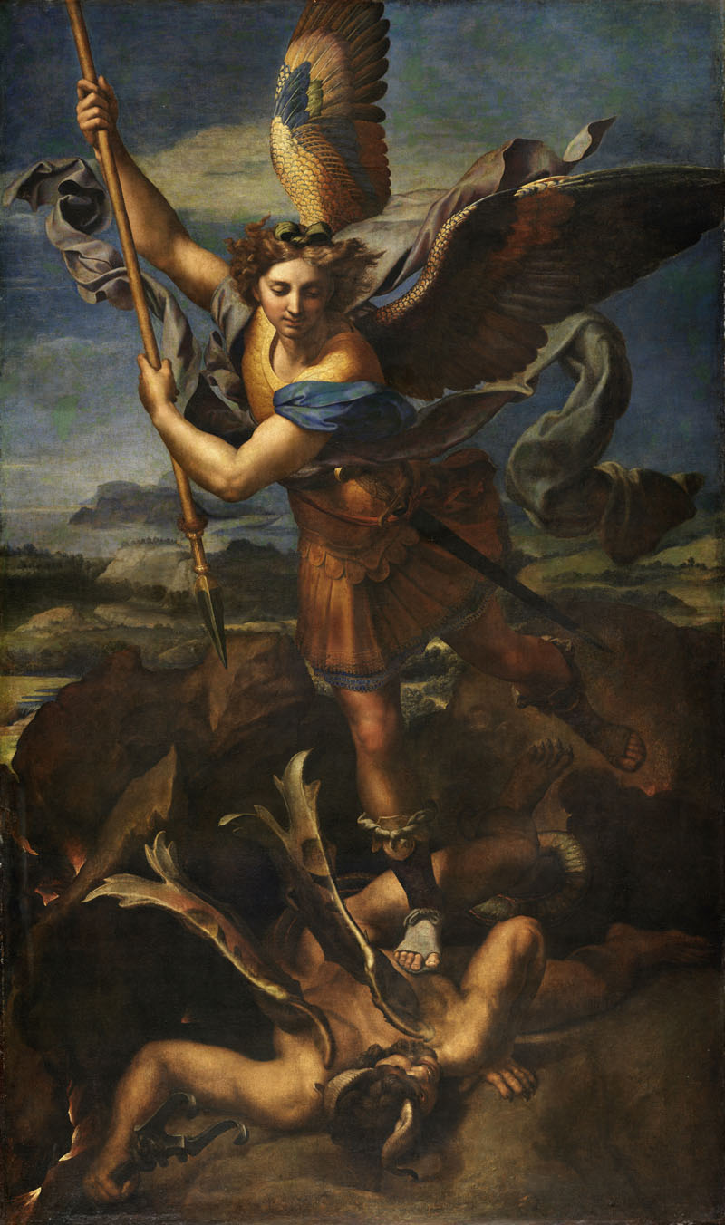 A003027《圣米迦勒》意大利画家拉斐尔高清作品 意大利-第1张