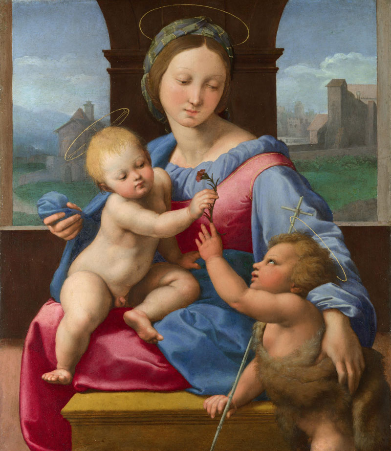 A003049《加瓦圣母》意大利画家拉斐尔高清作品 意大利-第1张