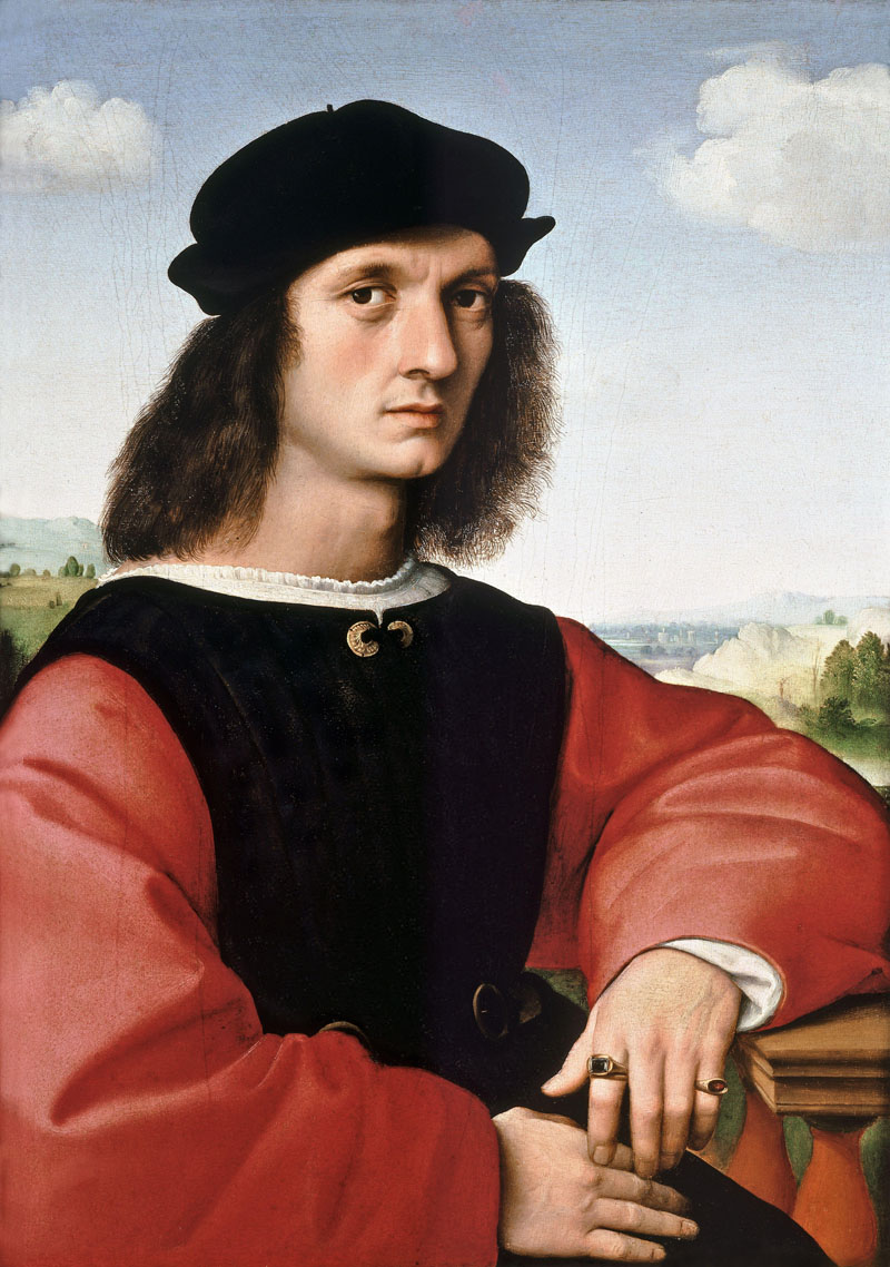 A003052《阿格诺罗·多尼的画像》意大利画家拉斐尔高清作品 意大利-第1张