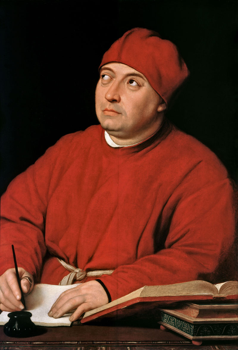 A003055《红衣主教托马索·因吉拉米的画像》意大利画家拉斐尔高清作品 意大利-第1张