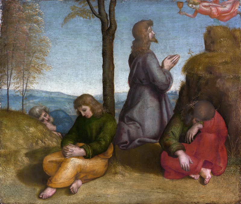 A003067《园中祈祷》意大利画家拉斐尔高清作品 意大利-第1张