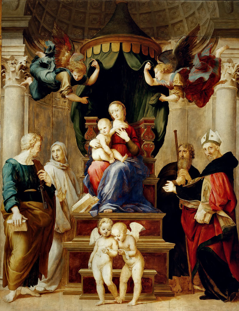 A003069《巴达齐诺的圣母》意大利画家拉斐尔高清作品 意大利-第1张