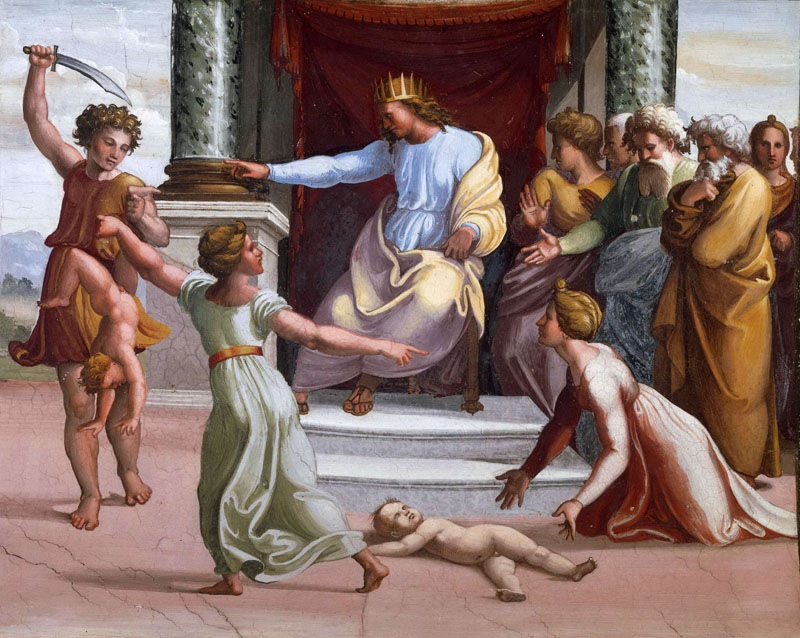 A003087《所罗门的判决》意大利画家拉斐尔高清作品 意大利-第1张