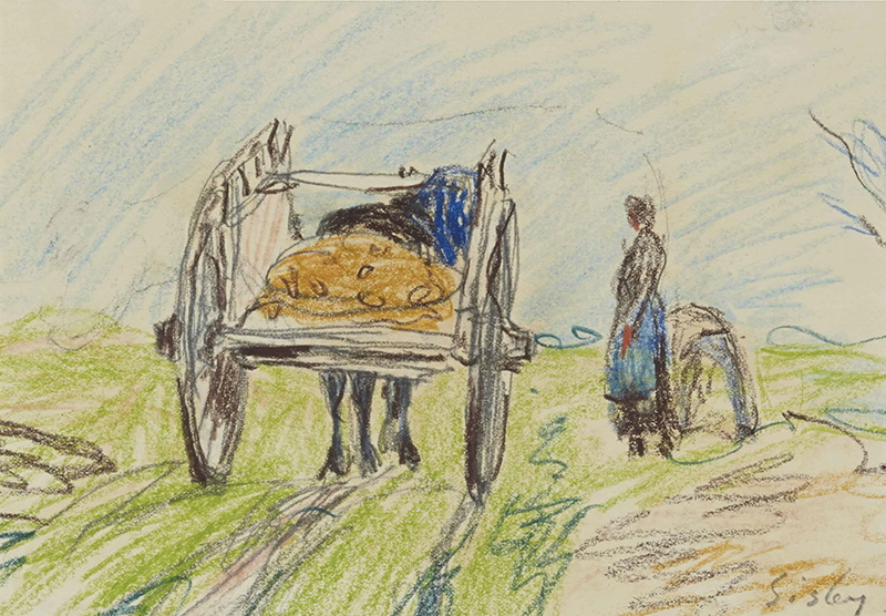A006081《作品30》法国画家阿尔弗莱德·西斯莱高清作品 油画-第1张