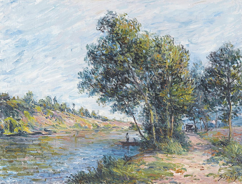 A006105《作品54》法国画家阿尔弗莱德·西斯莱高清作品 油画-第1张