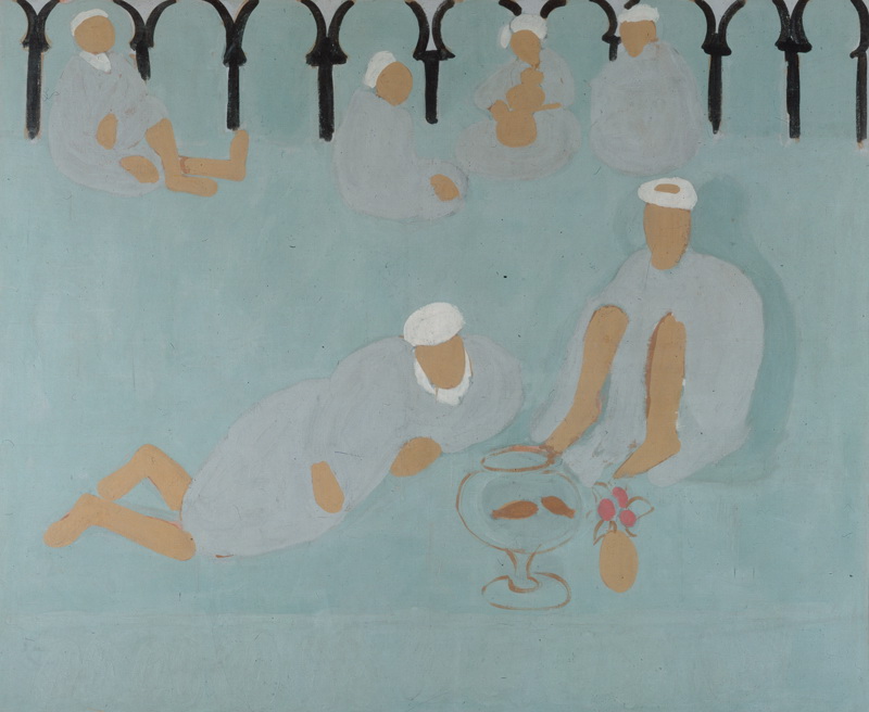 A011003《阿拉伯咖啡馆》法国画家亨利·马蒂斯高清作品 油画-第1张