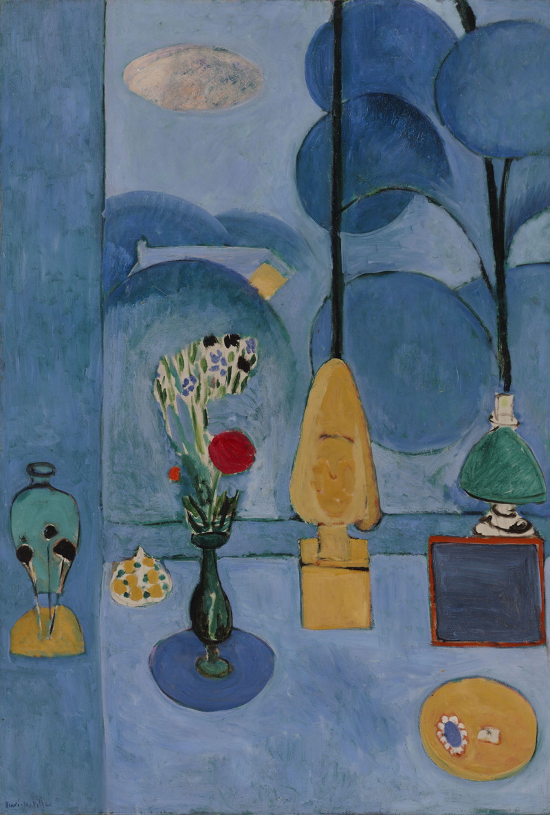A011009《蓝色的窗户》法国画家亨利·马蒂斯高清作品 油画-第1张
