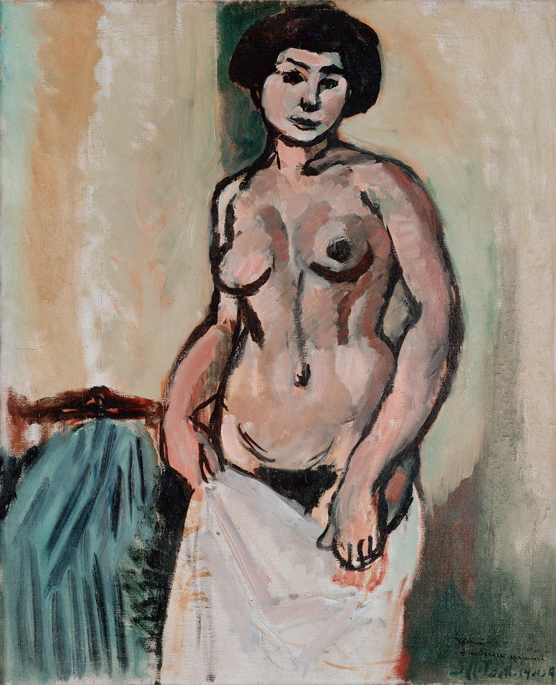 A011022《裸体，学习》法国画家亨利·马蒂斯高清作品 油画-第1张