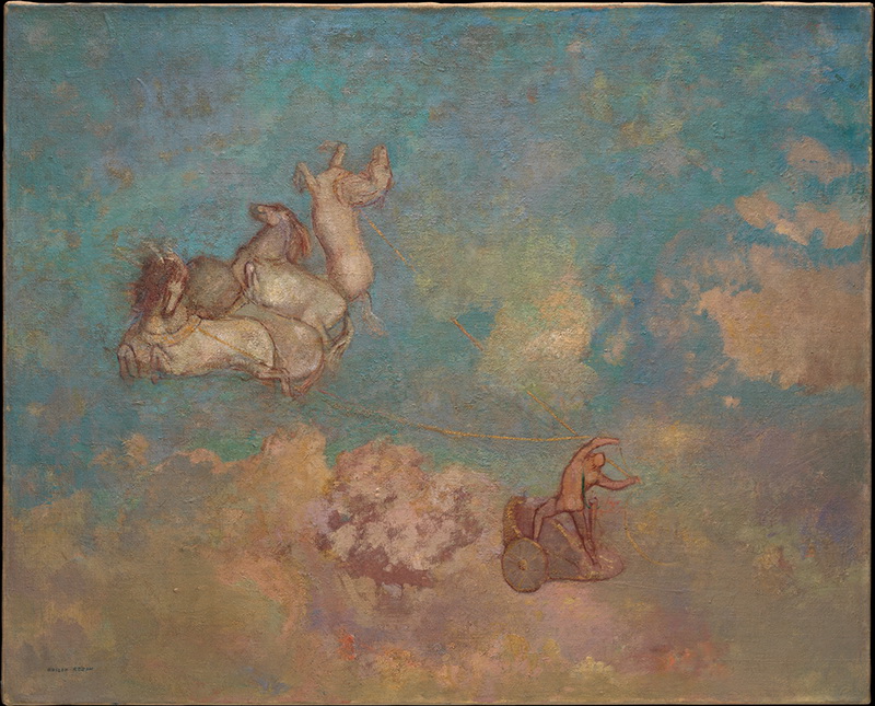 A012016《Phaethon》法国画家奥蒂诺·雷东高清作品 油画-第1张