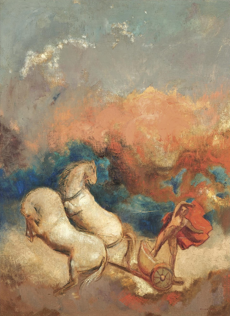 A012018《Phaethon》法国画家奥蒂诺·雷东高清作品 油画-第1张