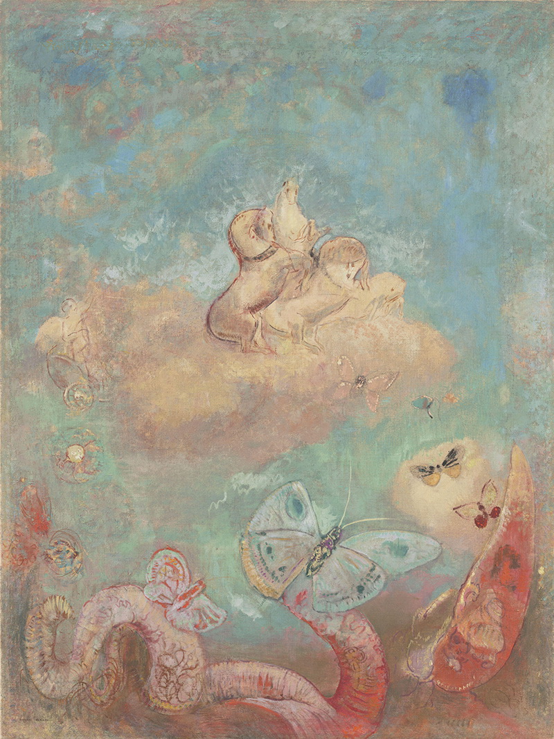 A012024《作品5》法国画家奥蒂诺·雷东高清作品 油画-第1张