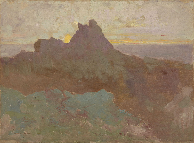 A012036《作品17》法国画家奥蒂诺·雷东高清作品 油画-第1张
