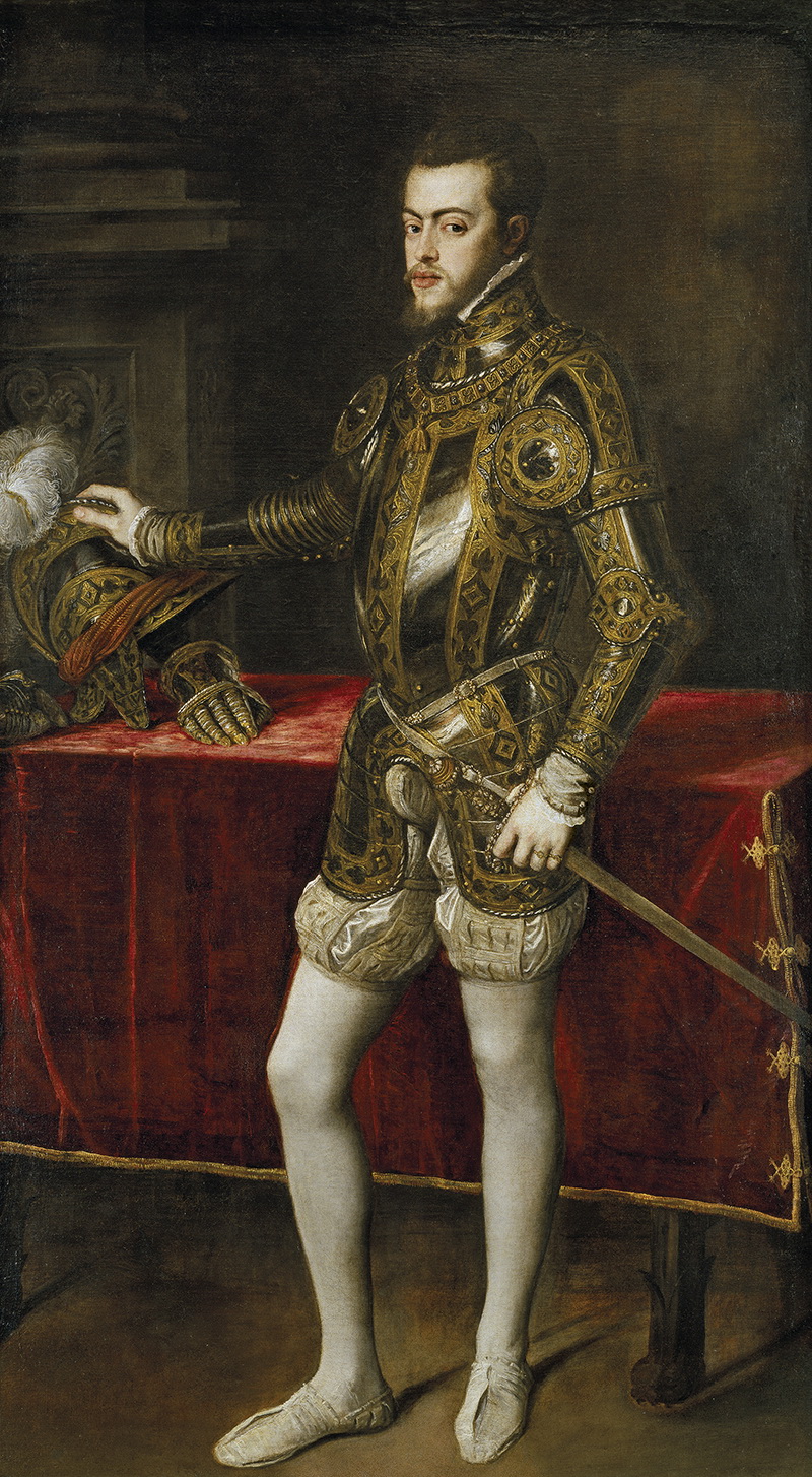 A013057《王子菲利普二世的画像》意大利画家提香·韦切利奥高清作品 意大利-第1张