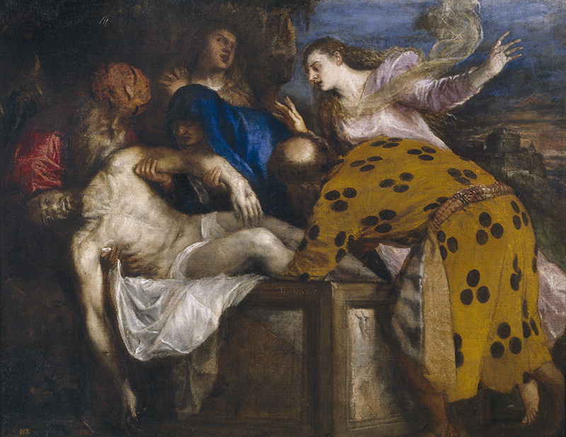 A013065《圣洛朗的殉难斑点衣服》意大利画家提香·韦切利奥高清作品 意大利-第1张