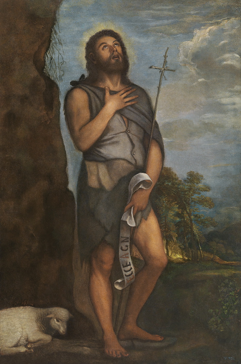 A013066《施洗者圣约翰》意大利画家提香·韦切利奥高清作品 意大利-第1张