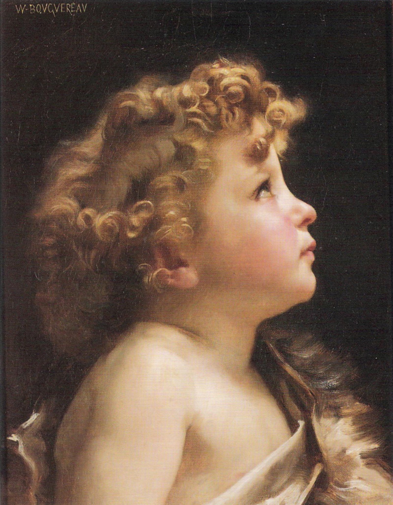 A014076《年轻的施洗约翰》法国画家威廉·布格罗高清作品 油画-第1张