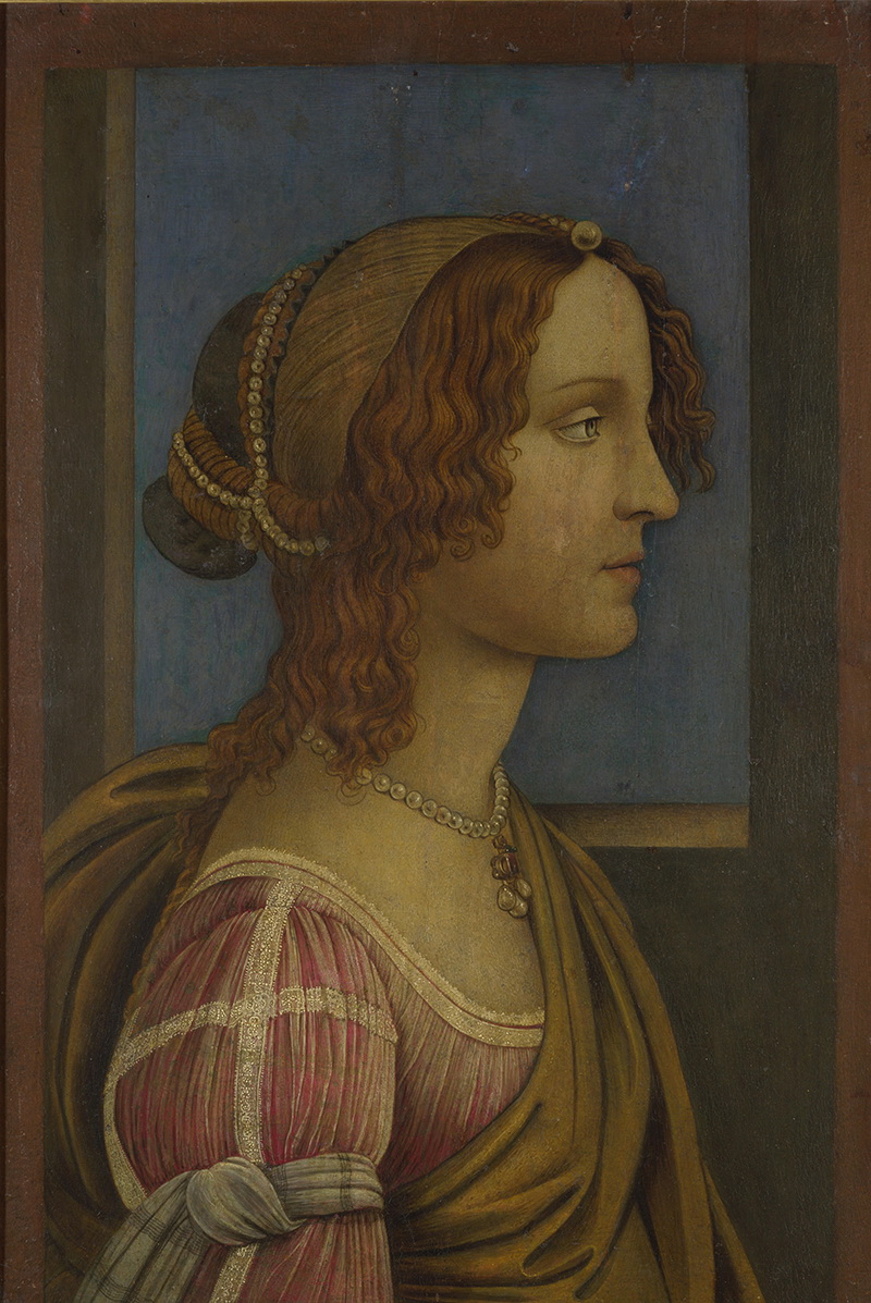 A016004《一位女士的侧面相》意大利画家桑德罗·波提切利高清作品 意大利-第1张