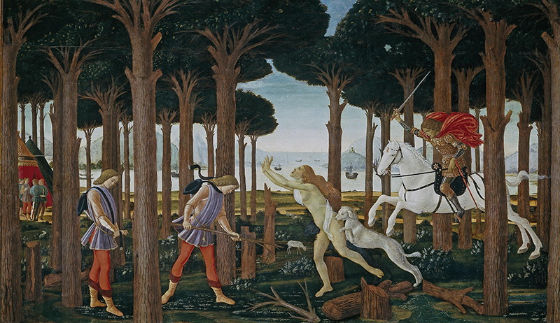 A016009《 老实人纳斯塔基奧的第一篇故事》意大利画家桑德罗·波提切利高清作品 意大利-第1张
