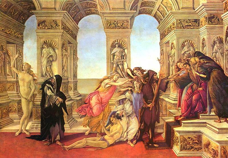 A016011《阿佩莱斯的诽谤》意大利画家桑德罗·波提切利高清作品 意大利-第1张