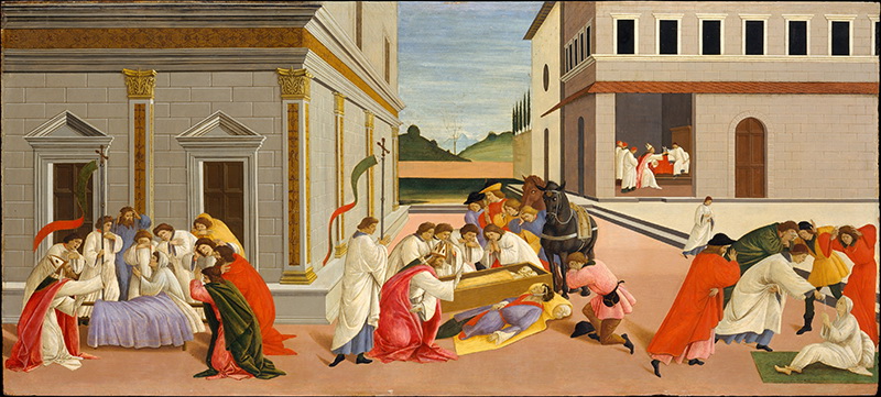 A016012《圣吉诺比乌斯的三个奇迹》意大利画家桑德罗·波提切利高清作品 意大利-第1张