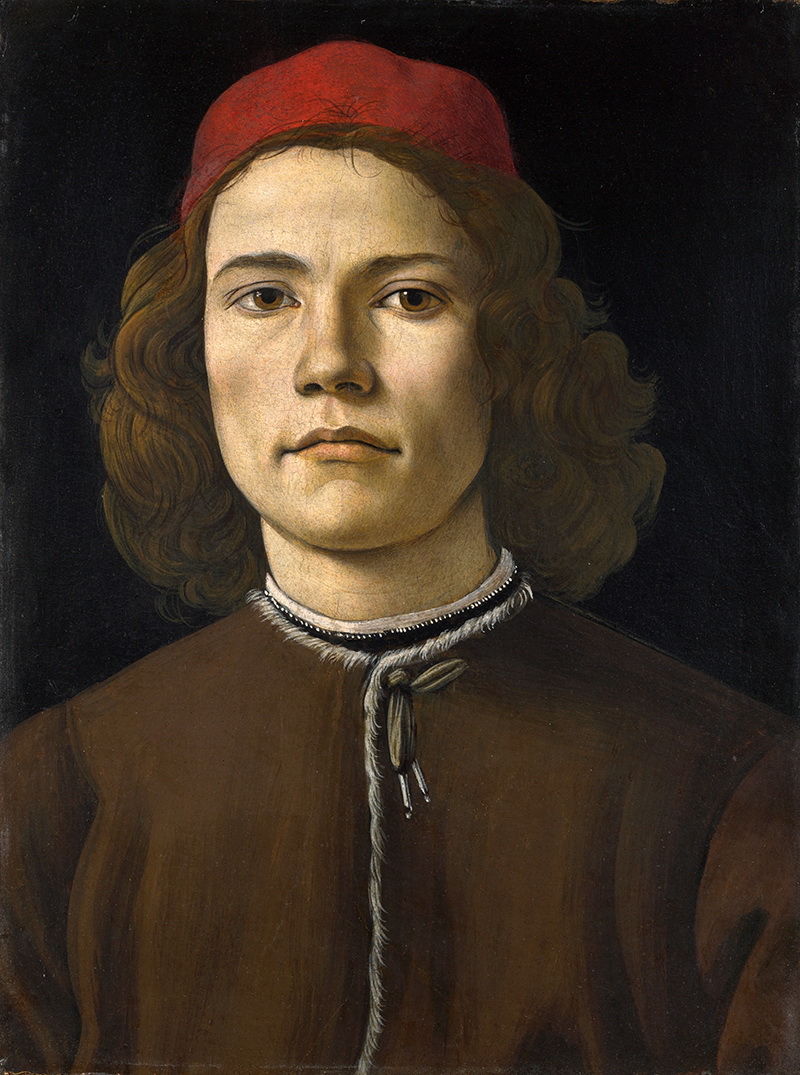 A016021《一位青年男子的肖像》意大利画家桑德罗·波提切利高清作品 意大利-第1张