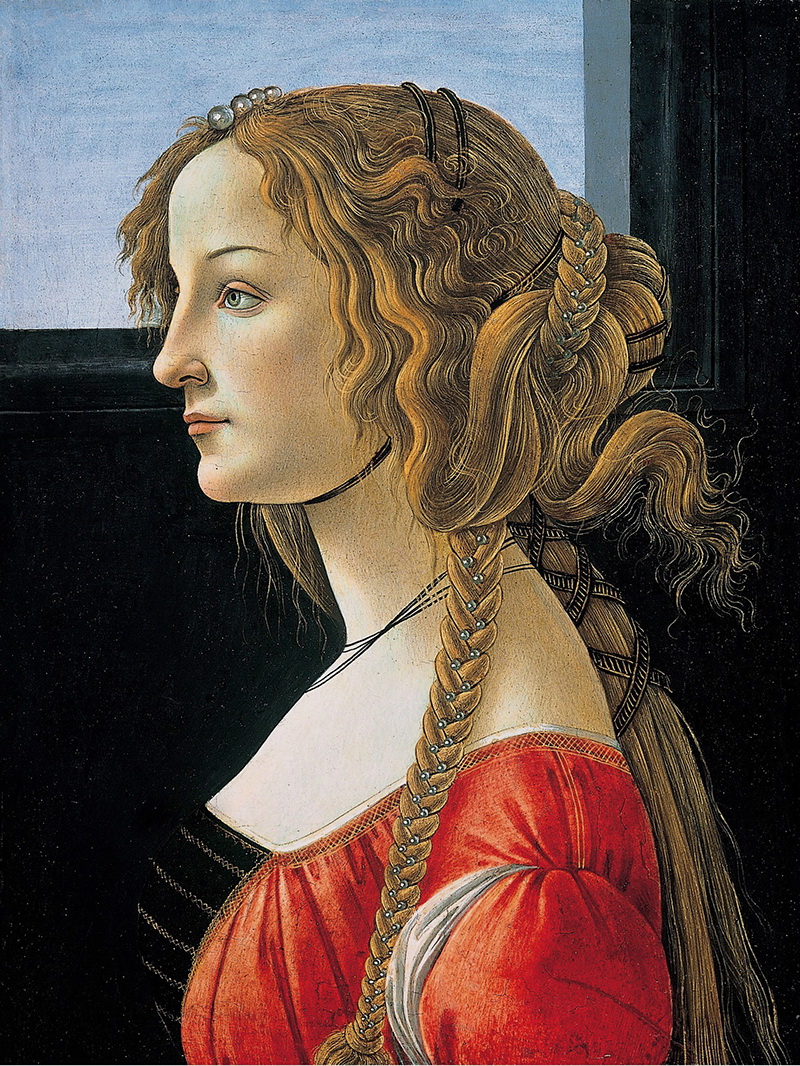 A016022《年轻女子肖像》意大利画家桑德罗·波提切利高清作品 意大利-第1张