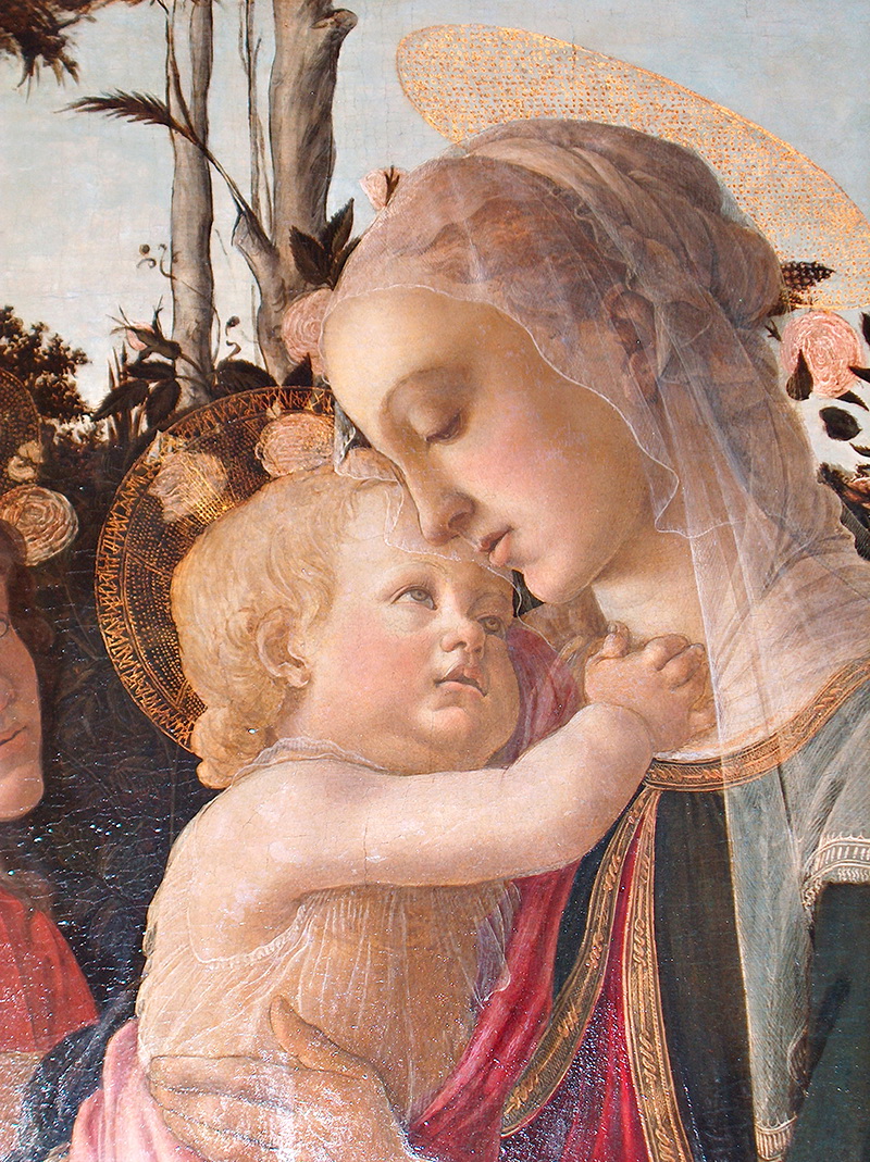 A016029《圣母子与小施洗者圣约翰局部》意大利画家桑德罗·波提切利高清作品 意大利-第1张