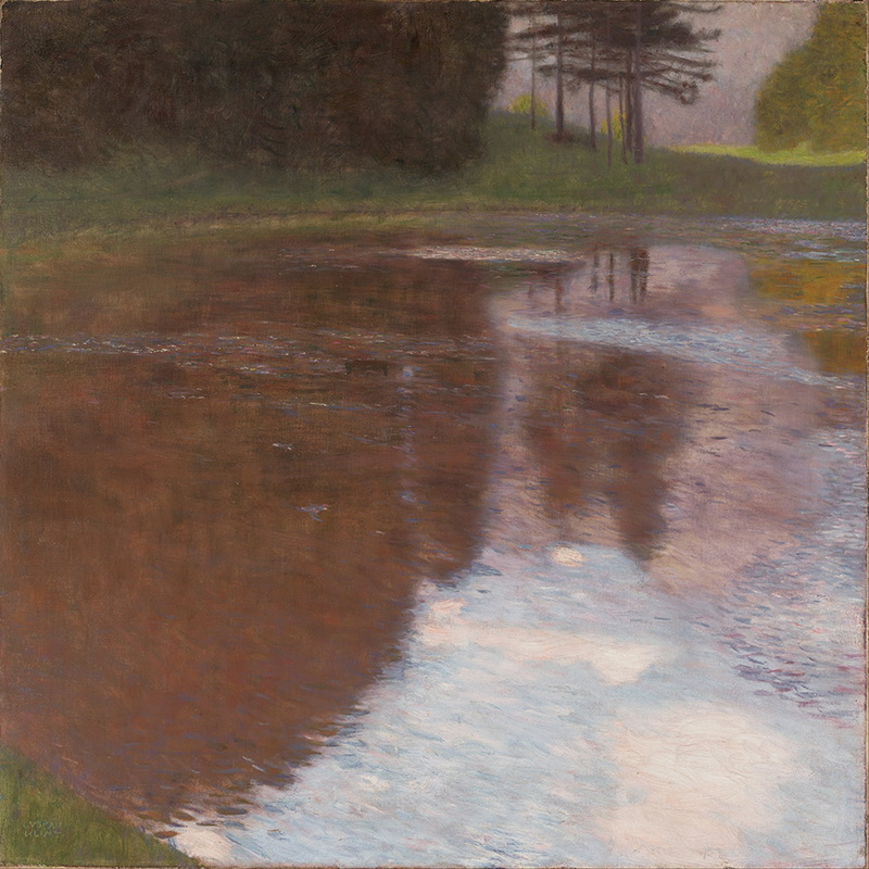 A017012《静谧的池塘》奥地利画家古斯塔夫·克里姆特高清作品 奥地利-第1张