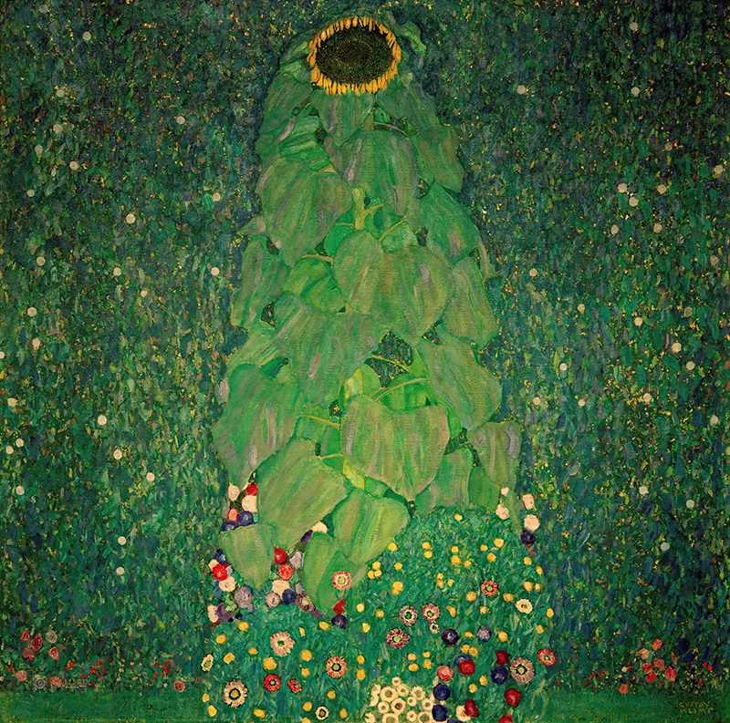 A017018《向日葵》奥地利画家古斯塔夫·克里姆特高清作品 奥地利-第1张
