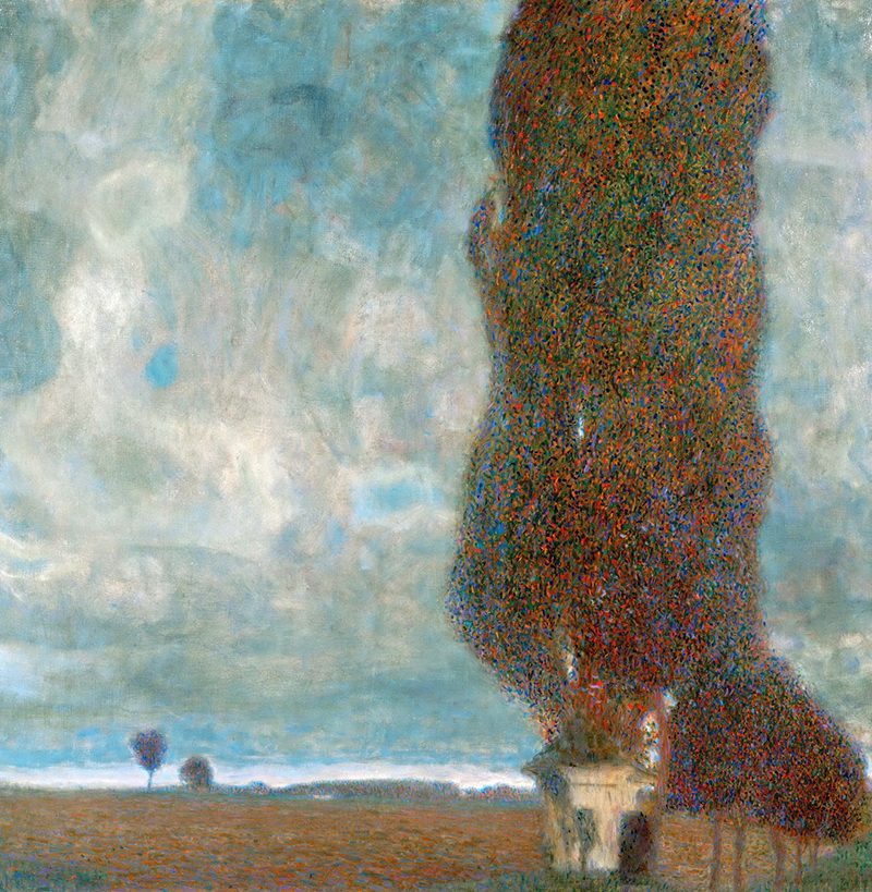 A017034《大杨树》奥地利画家古斯塔夫·克里姆特高清作品 奥地利-第1张