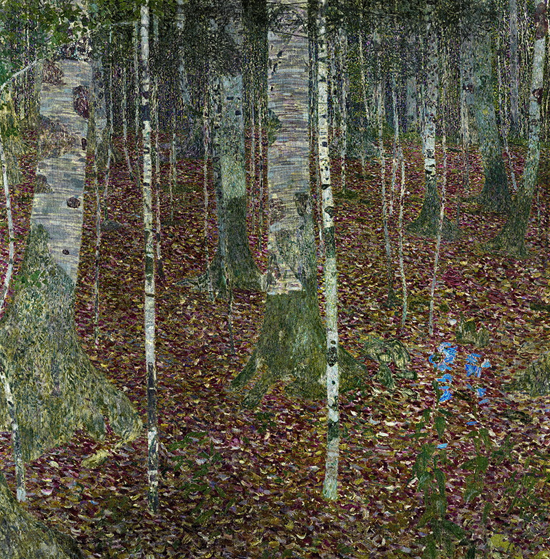 A017045《赤杨林》奥地利画家古斯塔夫·克里姆特高清作品 奥地利-第1张