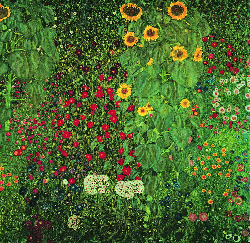 A017048《葵花园》奥地利画家古斯塔夫·克里姆特高清作品 奥地利-第1张