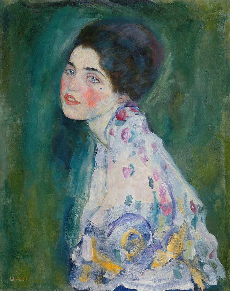 A017057《女士肖像》奥地利画家古斯塔夫·克里姆特高清作品 奥地利-第1张