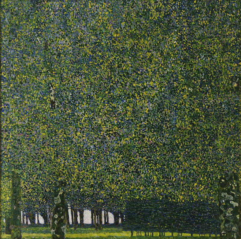 A017059《公园》奥地利画家古斯塔夫·克里姆特高清作品 奥地利-第1张