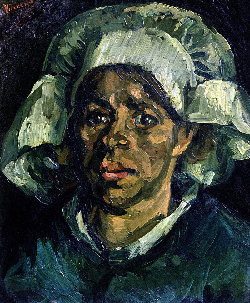 A001073《格罗达·德·格鲁特的肖像》荷兰画家文森特·梵高高清作品 油画-第1张