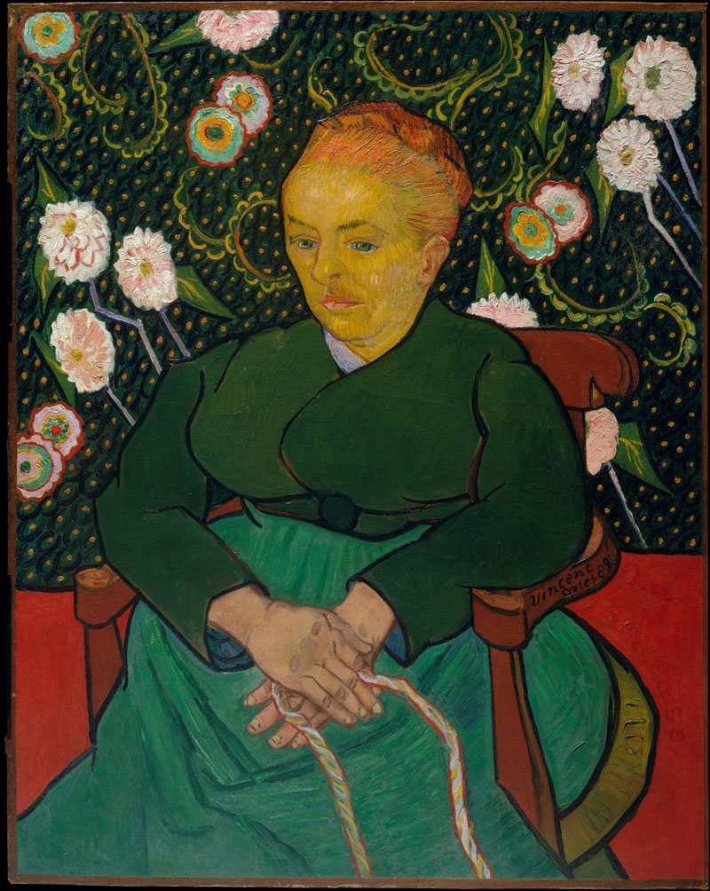 A001091《鲁林夫人的肖像 》荷兰画家文森特·梵高高清作品 油画-第1张
