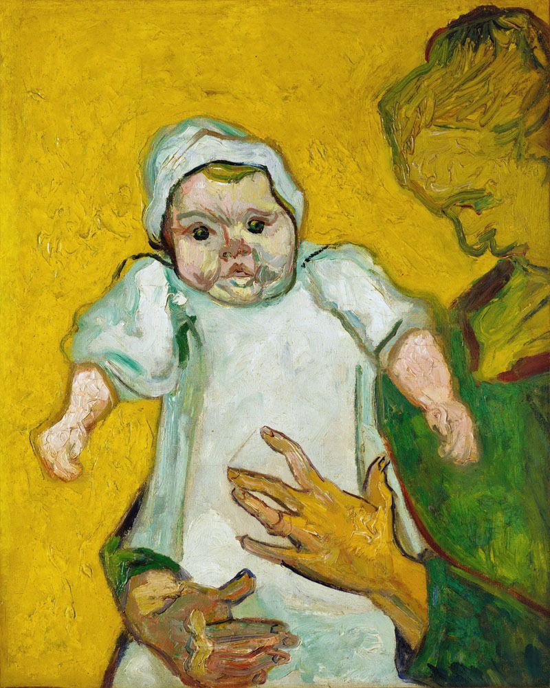 A001094《鲁林夫人和她的孩子 》荷兰画家文森特·梵高高清作品 油画-第1张