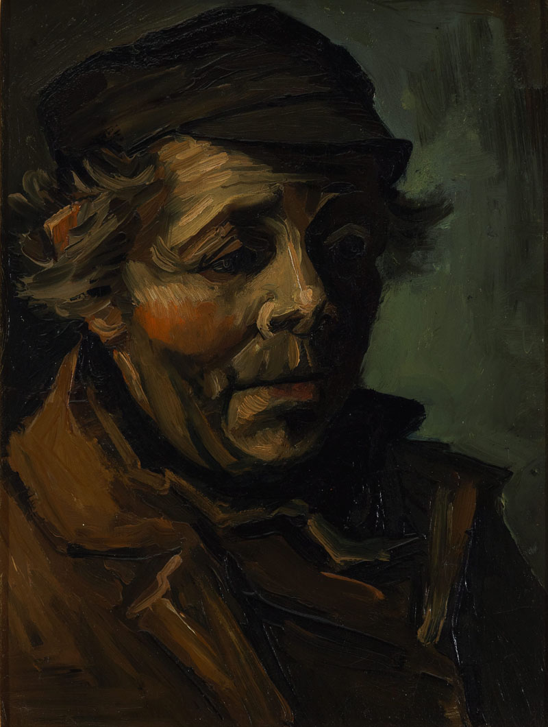 A001106《农夫肖像》荷兰画家文森特·梵高高清作品 油画-第1张