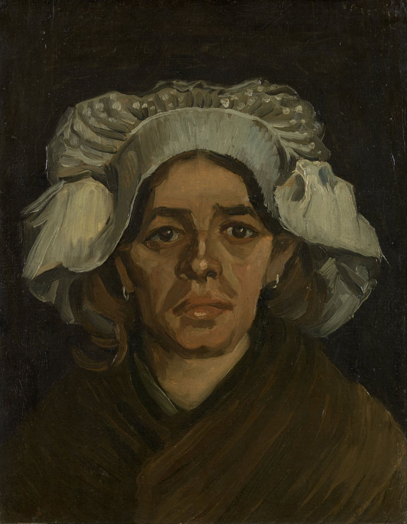 A001109《女子肖像》荷兰画家文森特·梵高高清作品 油画-第1张