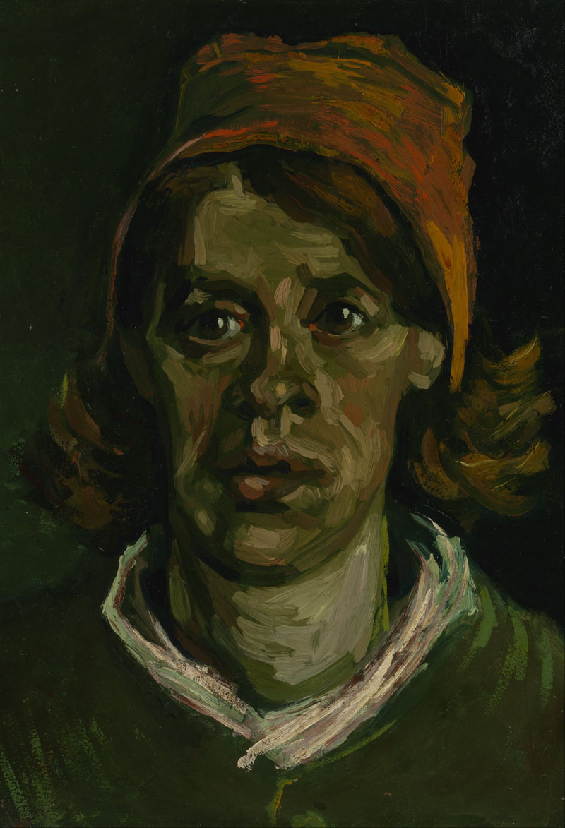 A001110《女子肖像》荷兰画家文森特·梵高高清作品 油画-第1张