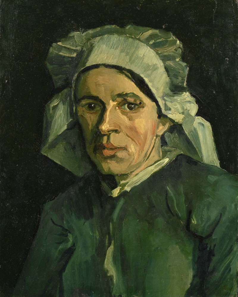 A001117《女子肖像》荷兰画家文森特·梵高高清作品 油画-第1张