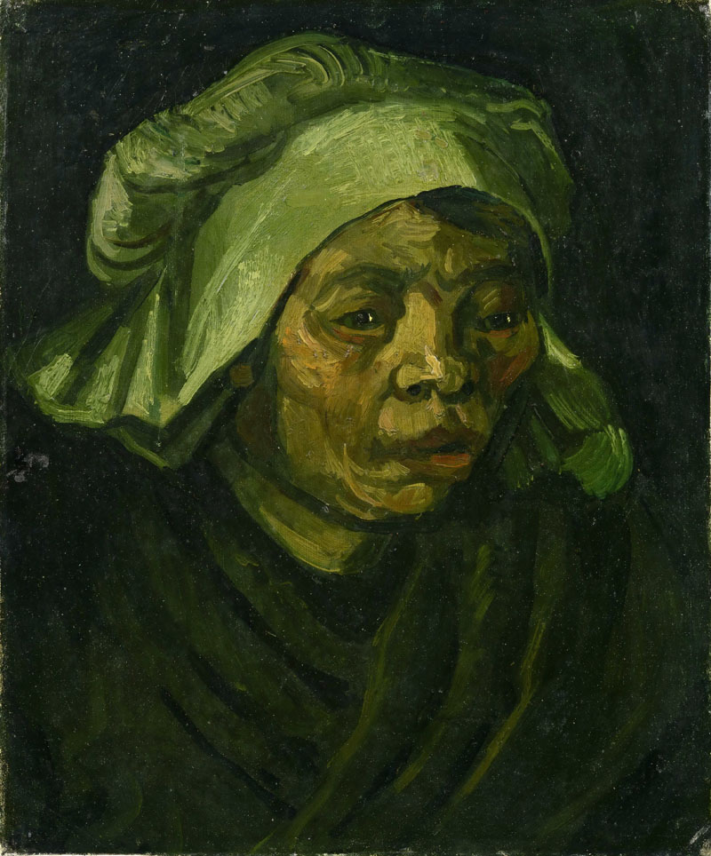 A001119《女子肖像》荷兰画家文森特·梵高高清作品 油画-第1张