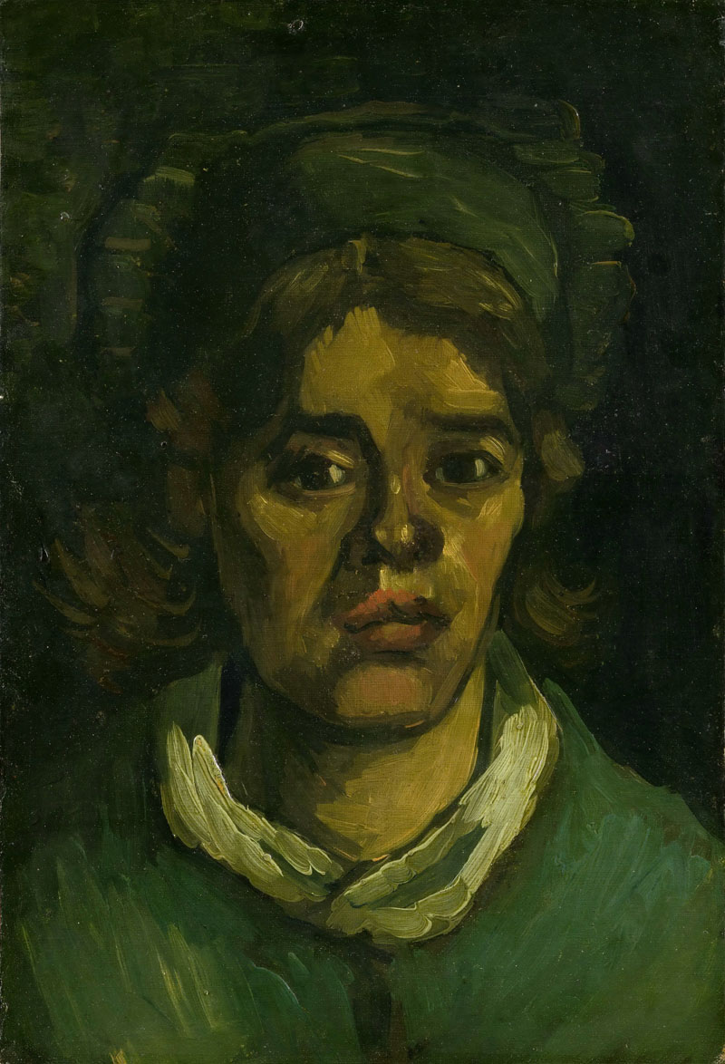 A001122《女子肖像》荷兰画家文森特·梵高高清作品 油画-第1张