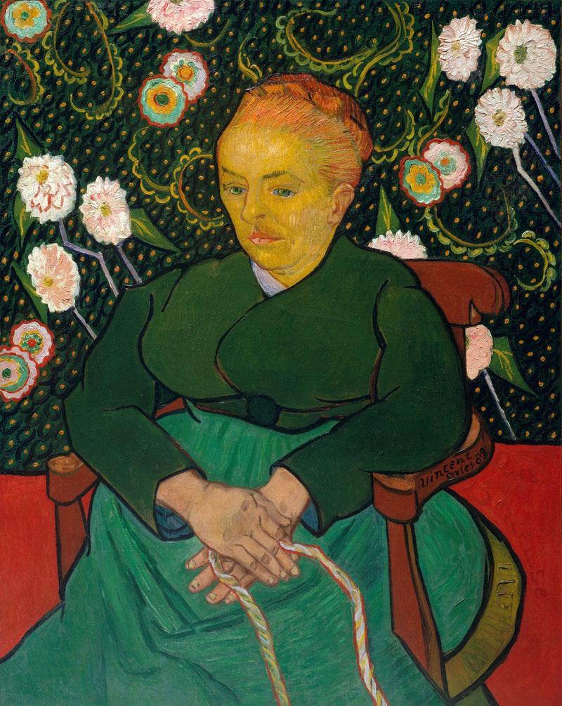 A001149《鲁林夫人的肖像 》荷兰画家文森特·梵高高清作品 油画-第1张